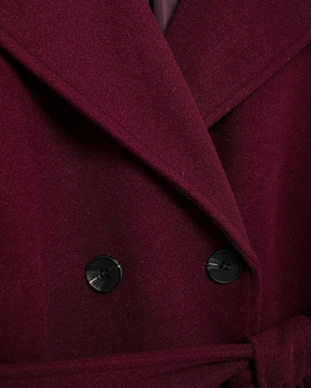 Ysolde | Tricot Wine-Tone Trench Coat