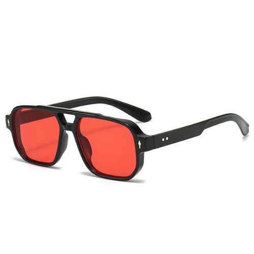 Retro Double Bridge Square Sunglasses