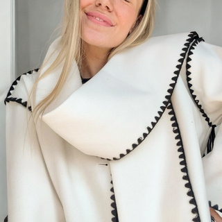 Noor | Drape-Front Scarf Jacket