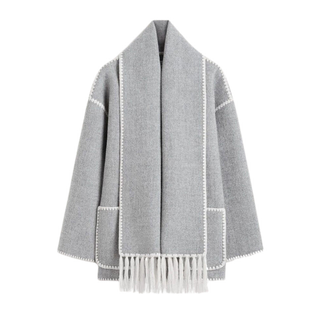 Noor | Drape-Front Scarf Jacket