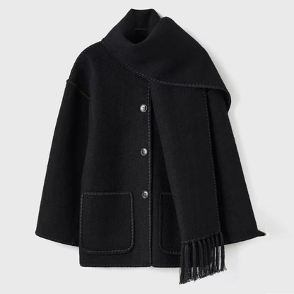 Noor | Drape-Front Scarf Jacket