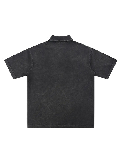 Snow-Washed Polo T-Shirt