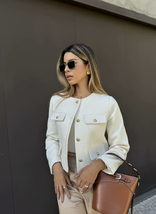 Nina | Luxe Vintage Cropped Jacket
