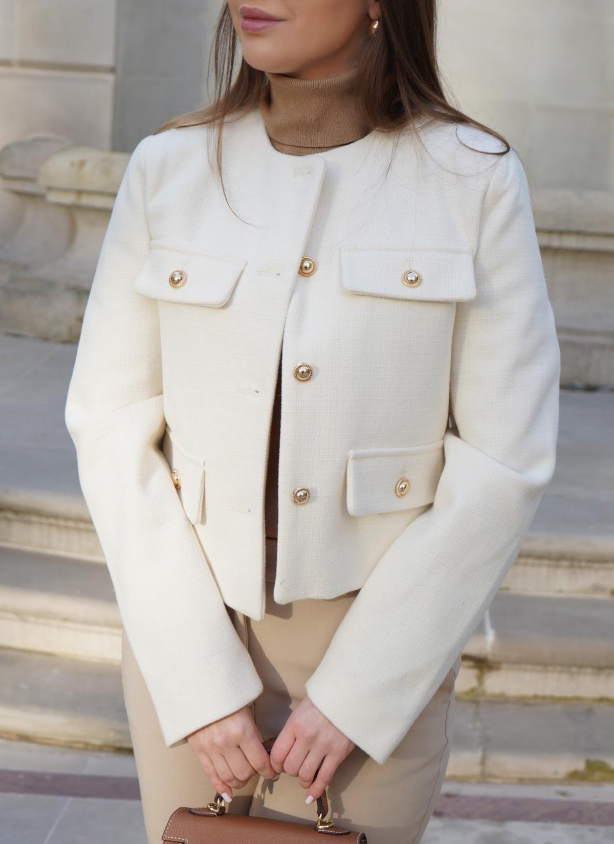 Nina | Luxe Vintage Cropped Jacket