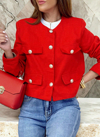Nina | Luxe Vintage Cropped Jacket