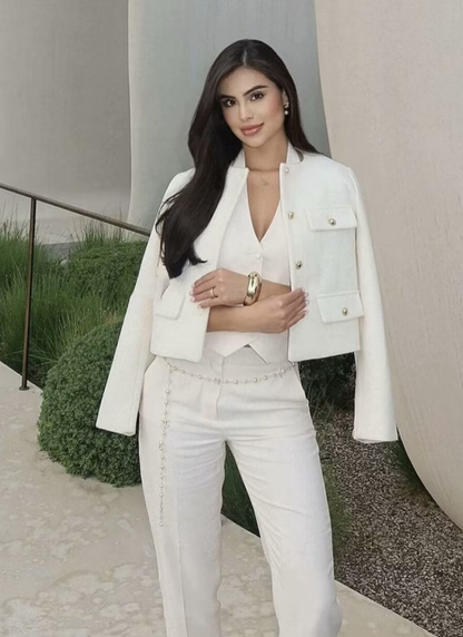 Nina | Luxe Vintage Cropped Jacket