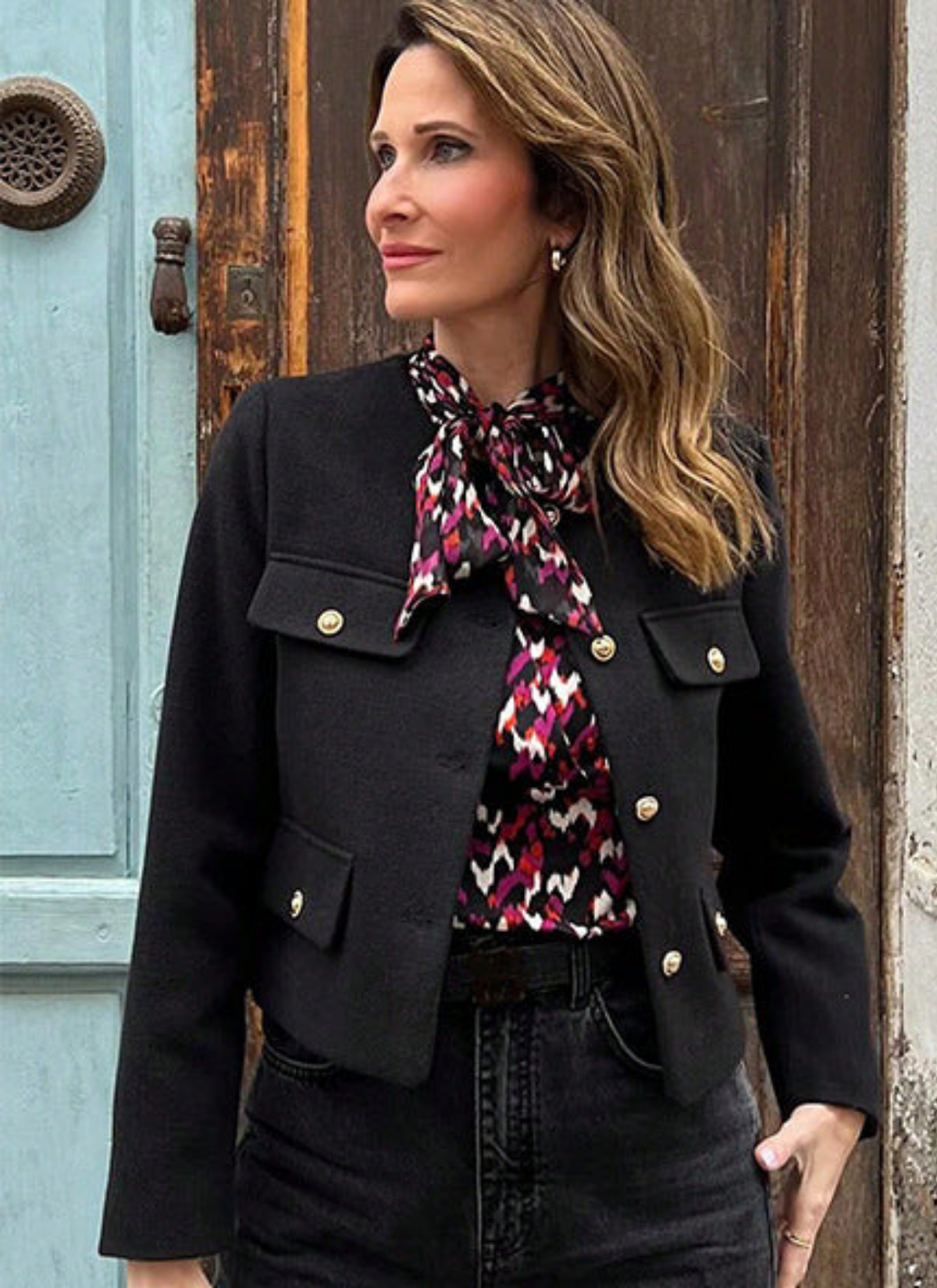 Nina | Luxe Vintage Cropped Jacket