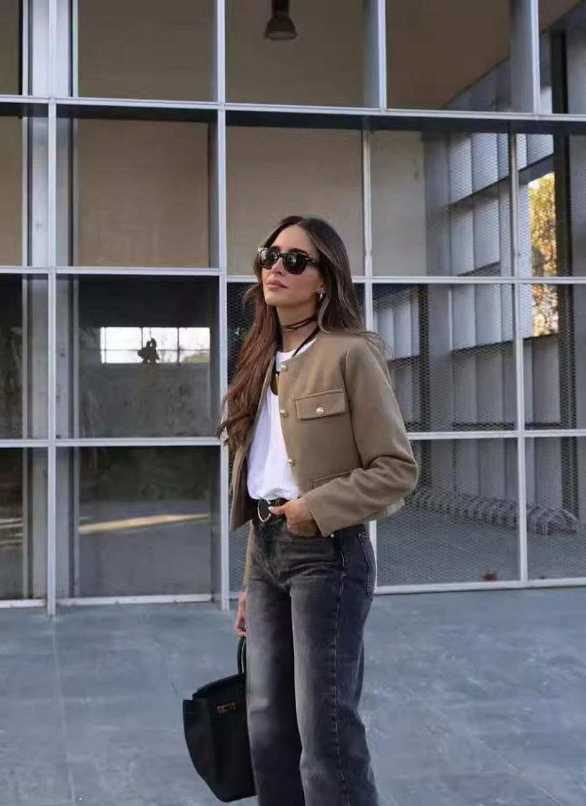 Nina | Luxe Vintage Cropped Jacket
