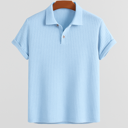 Jacquard Knit Polo Shirt