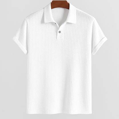 Jacquard Knit Polo Shirt