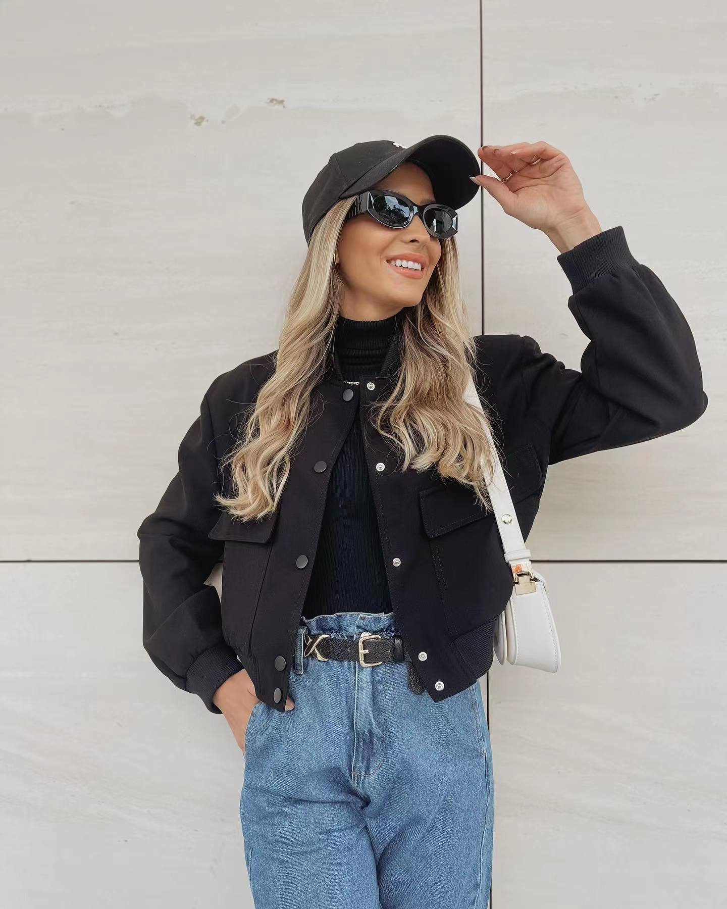 Mia | Trendy Bomber Jacket