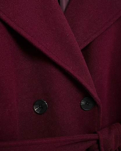 Ysolde | Tricot Wine-Tone Trench Coat